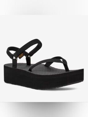 Teva Women’s Black Platform Strap Sandal